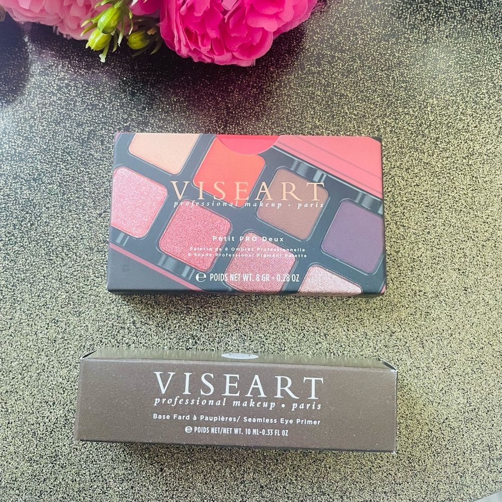 🌈 VISEART Petit PRO Deux Eyeshadow Palette & VISEART Seamless Eye Primer Set